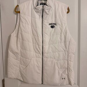 Penn State-Under Armour Women's White Quilted Vest